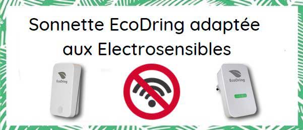 Sonnette sans fil avec 2 boutons pour un seul carillon : avec Ecodring  c'est possible - EcoDring